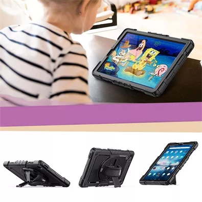 Haffner FN0478 Lenovo Tab M10 10,1 2nd TB-X306 fekete ütésálló tablet tok kijelzővédő üveggel Haffner FN0478 Lenovo Tab M10 10,1 2nd TB-X306 fekete ütésálló tablet tok kijelzővédő üveggel