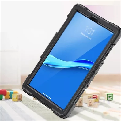 Haffner FN0478 Lenovo Tab M10 10,1 2nd TB-X306 fekete ütésálló tablet tok kijelzővédő üveggel Haffner FN0478 Lenovo Tab M10 10,1 2nd TB-X306 fekete ütésálló tablet tok kijelzővédő üveggel