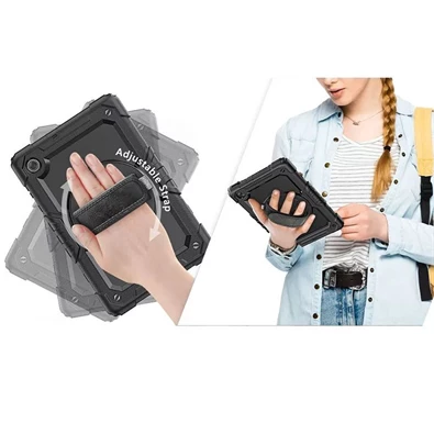 Haffner FN0478 Lenovo Tab M10 10,1 2nd TB-X306 fekete ütésálló tablet tok kijelzővédő üveggel Haffner FN0478 Lenovo Tab M10 10,1 2nd TB-X306 fekete ütésálló tablet tok kijelzővédő üveggel