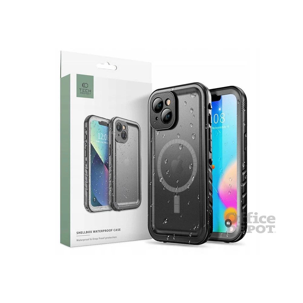 Haffner FN0542 iPhone 14 vízálló fekete védőtok