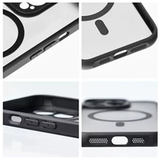 Haffner HF219504 Apple Iphone 15 Pro fekete/átlátszó Matte Mag szilikon hátlap Haffner HF219504 Apple Iphone 15 Pro fekete/átlátszó Matte Mag szilikon hátlap