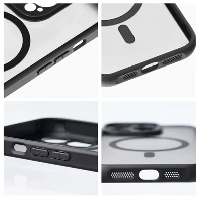 Haffner HF219504 Apple Iphone 15 Pro fekete/átlátszó Matte Mag szilikon hátlap Haffner HF219504 Apple Iphone 15 Pro fekete/átlátszó Matte Mag szilikon hátlap