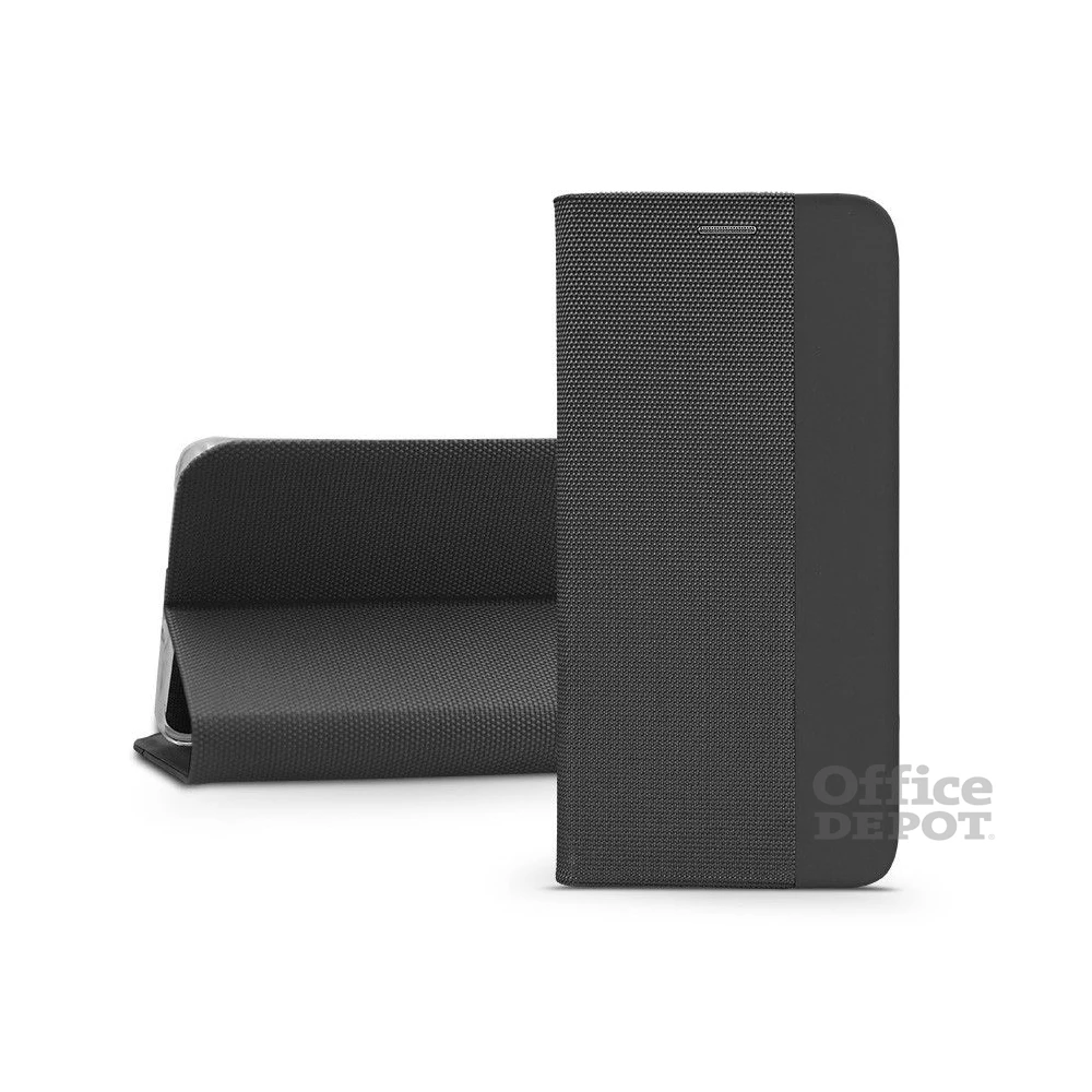 Haffner PT-6652 Xiaomi Redmi Note 12 Pro 5G/Poco X5 Pro 5G fekete műbőr oldalra nyíló tok