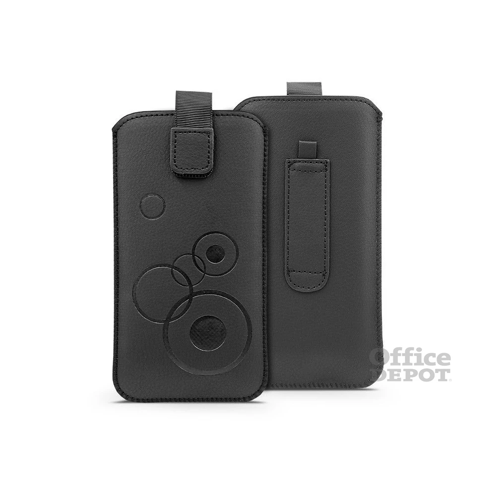 Haffner PT-6663 Deco univerzális (162x93mm) fekete műbőr tok
