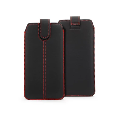 Haffner PT-6669 Ultraslim univerzális (170x89mm) fekete műbőr tok