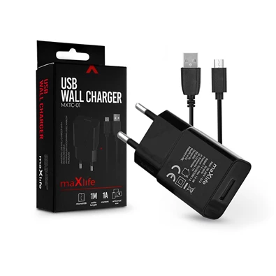 Haffner TF-0124 1A microUSB fekete hálózati töltő Haffner TF-0124 1A microUSB fekete hálózati töltő