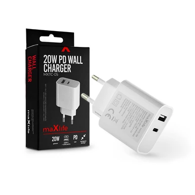 Haffner TF-0131 PD 20W fehér hálózati töltő Haffner TF-0131 PD 20W fehér hálózati töltő