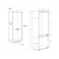Haier HBW7518C beépíthető alulfagyasztós hűtőszekrény Haier HBW7518C beépíthető alulfagyasztós hűtőszekrény