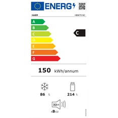 Haier HBW7519C beépíthető alulfagyasztós hűtőszekrény Haier HBW7519C beépíthető alulfagyasztós hűtőszekrény