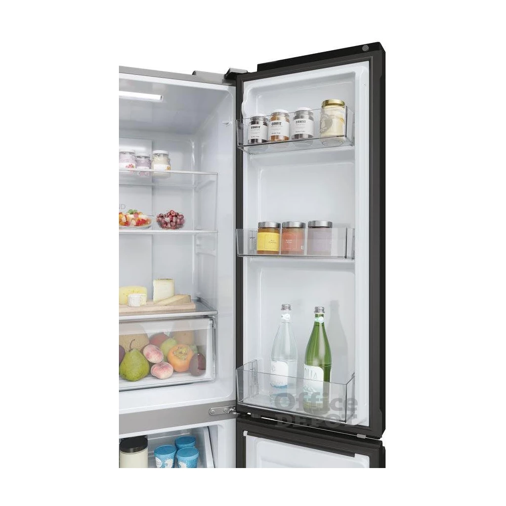 Haier HCR3818ENPT antracit, négyajtós, Hűtő:311L, Fagyasztó:156L, Total No frost hűtőszekrény