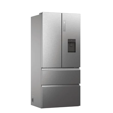 Haier HFW7819EWMP inox, francia ajtós, alulfagyasztós, Hűtő:356L, Fagyasztó:181L, Total No frost hűtőszekrény