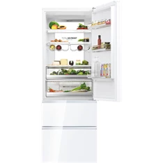 Haier HTW7720DNGW fehér, francia ajtós, alulfagyasztós, Hűtő:343L, Fagyasztó:140L, Total No frost hűtőszekrény