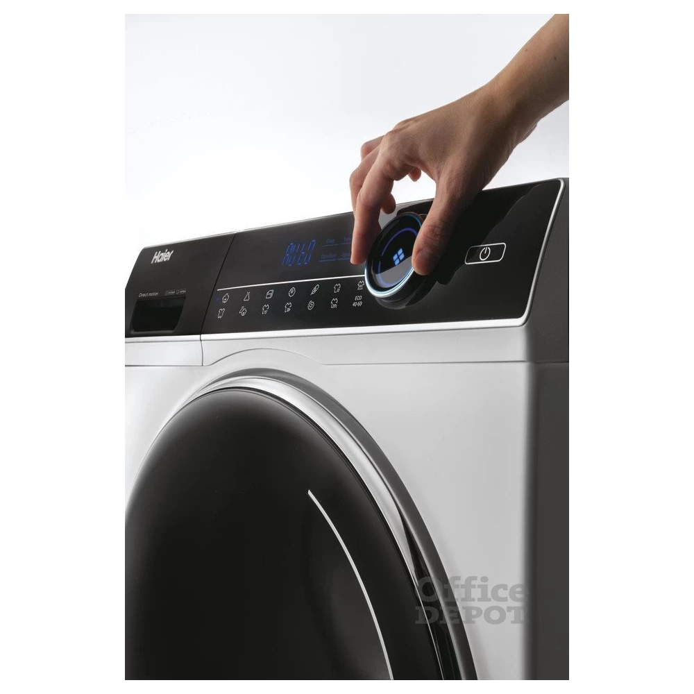 Haier HWD80-B14979-S fehér, elöltöltős, max.1400ford., 8 kg/5 kg, mosó-szárítógép