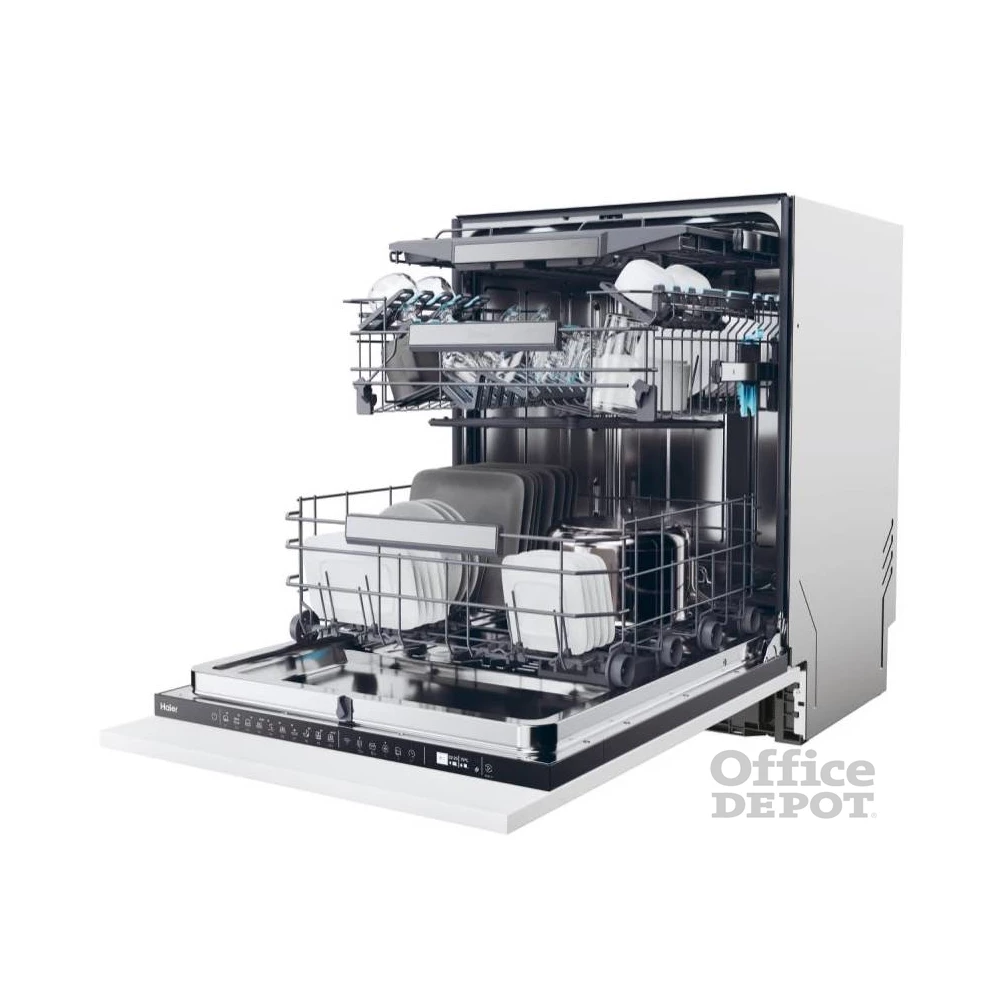 Haier XS 6B1M3PB programok száma: 10, beépíthető, 16 terítékes mosogatógép 