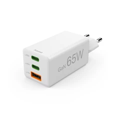 Hama 00201996 65W GAN PD QC USB/USB-C fehér hálózati töltő Hama 00201996 65W GAN PD QC USB/USB-C fehér hálózati töltő