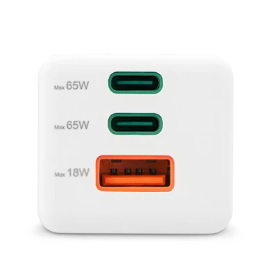 Hama 00201996 65W GAN PD QC USB/USB-C fehér hálózati töltő Hama 00201996 65W GAN PD QC USB/USB-C fehér hálózati töltő