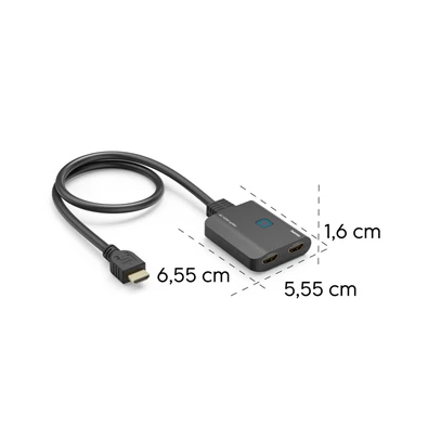 Hama 00205284 1 bemenet - 2 kimenet (4K) HDMI elosztó