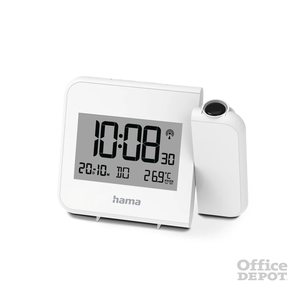 Hama 00222206 HVAR fehér projektoros ébresztőóra