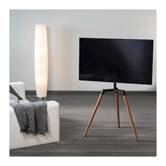Hama 118091 65"-ig 400×400 diófa TV tartó állvány fa lábakkal Hama 118091 65"-ig 400×400 diófa TV tartó állvány fa lábakkal