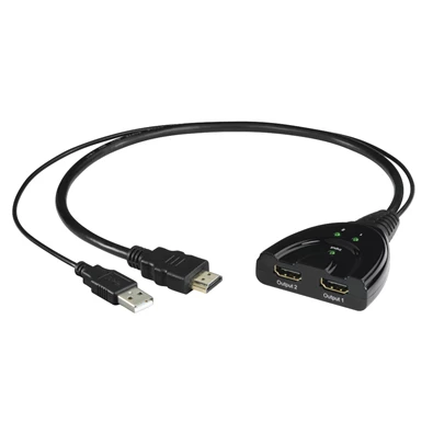 Hama 121776 1BE 2KI, 4K felbontásig HDMI elosztó Hama 121776 1BE 2KI, 4K felbontásig HDMI elosztó
