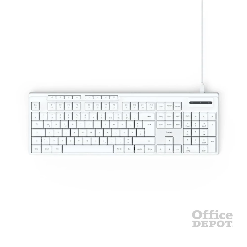 Hama 13173053 CK-200 USB fehér billentyűzet
