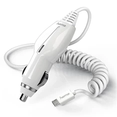 Hama 173612 1A fehér Micro USB autós töltő Hama 173612 1A fehér Micro USB autós töltő