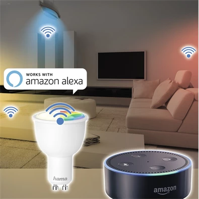 Hama 176532 GU10 4,5W 300lm Wifi okos RGB LED izzó Hama 176532 GU10 4,5W 300lm Wifi okos RGB LED izzó