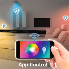 Hama 176597 E27 RGB+CCT 10W okos WIFI LED izzó Hama 176597 E27 RGB+CCT 10W okos WIFI LED izzó