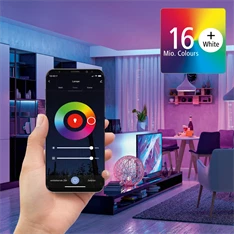 Hama 176597 E27 RGB+CCT 10W okos WIFI LED izzó Hama 176597 E27 RGB+CCT 10W okos WIFI LED izzó
