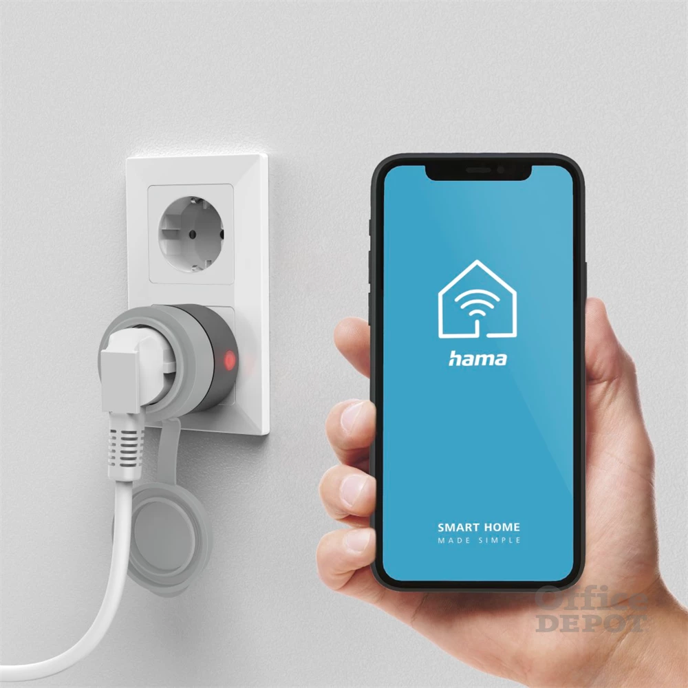 Hama 176624 2300W-os okos Wifi kültéri konnektor