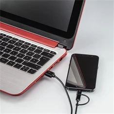 Hama 178327 micro USB - USB Type-C 2in1 fekete 1m adatkábel Hama 178327 micro USB - USB Type-C 2in1 fekete 1m adatkábel