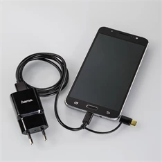 Hama 178327 micro USB - USB Type-C 2in1 fekete 1m adatkábel Hama 178327 micro USB - USB Type-C 2in1 fekete 1m adatkábel