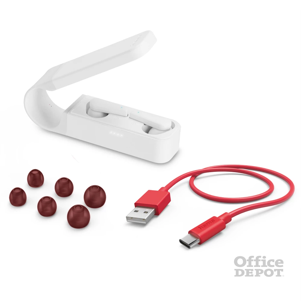 Hama 184104 "Spirit Pocket" True Wireless Bluetooth fehér fülhallgató