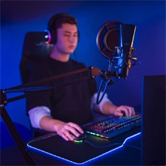 URAGE by Hama 186020 "Stream 800HD" streaming állványos gaming mikrofon URAGE by Hama 186020 "Stream 800HD" streaming állványos gaming mikrofon