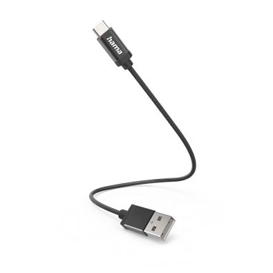 Hama 201600 FIC E3 USB Type-C, 0,2m, fekete adatkábel Hama 201600 FIC E3 USB Type-C, 0,2m, fekete adatkábel