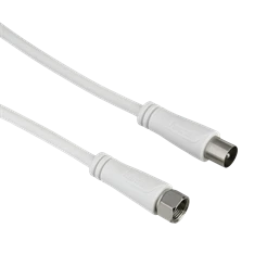 Hama 205061 FIC 90dB F-koax 1,5m fehér antenna kábel Hama 205061 FIC 90dB F-koax 1,5m fehér antenna kábel