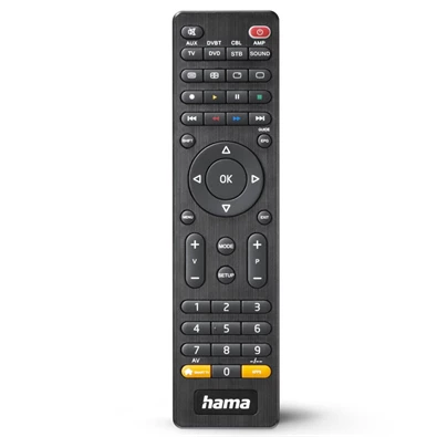 Hama 221054 FITV 8in1 fekete univerzális távirányító Hama 221054 FITV 8in1 fekete univerzális távirányító