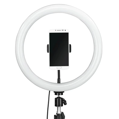 Hama 4659 "SPOTLIGHT STEADY 120 II" LED körlámpás okostelefon állvány Hama 4659 "SPOTLIGHT STEADY 120 II" LED körlámpás okostelefon állvány
