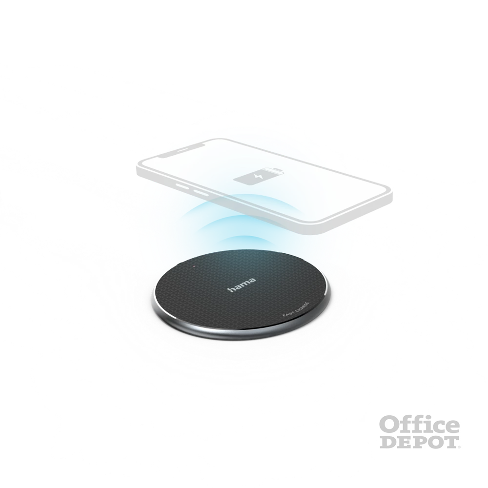 FIC E3 VEZ. NÉLK. MOBILTELEFON "QI-FC10" TÖLTŐ, 10W, FEKETE