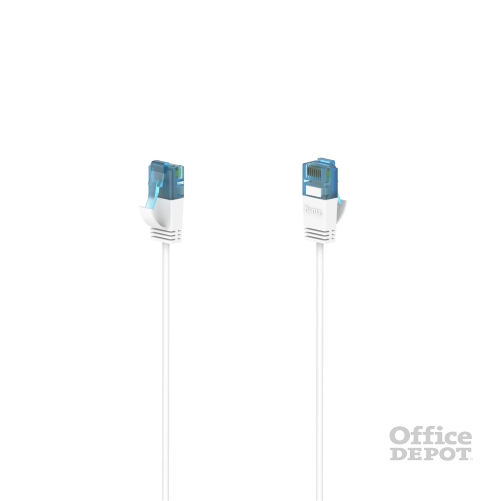 Hama 00200688 FIC Slim-Flexible CAT6 0,75m fehér patchkábel