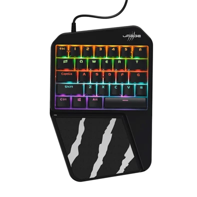 URAGE by Hama 186062 "Exodus 410" egykezes mobil gamer billentyűzet URAGE by Hama 186062 "Exodus 410" egykezes mobil gamer billentyűzet