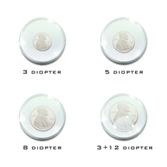 Handy 3+12 dioptriás üveg nagyító lencse LED-es asztali lámpához Handy 3+12 dioptriás üveg nagyító lencse LED-es asztali lámpához