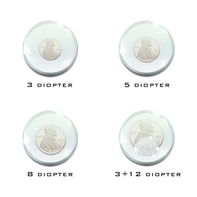 Handy 3+12 dioptriás üveg nagyító lencse LED-es asztali lámpához Handy 3+12 dioptriás üveg nagyító lencse LED-es asztali lámpához