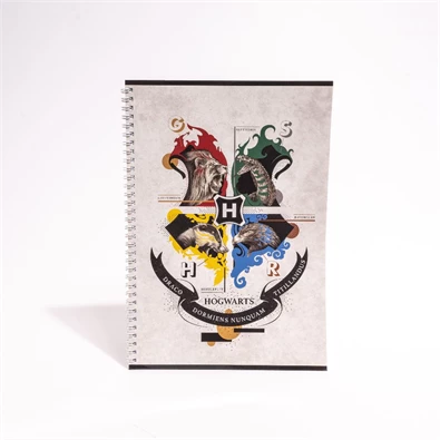 Harry Potter A4 80 lapos kockás spirálfüzet Harry Potter A4 80 lapos kockás spirálfüzet