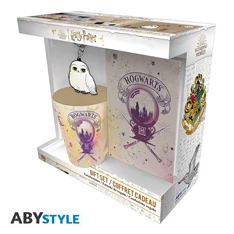 Harry Potter "Hogwarts" bögre + kulcstartó + jegyzetfüzet Harry Potter "Hogwarts" bögre + kulcstartó + jegyzetfüzet