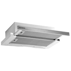 Hausberg HB-1285IN inox, beépíthető, teleszkópos, méret:12 cm, zajszint: 46 dB, páraelszívó