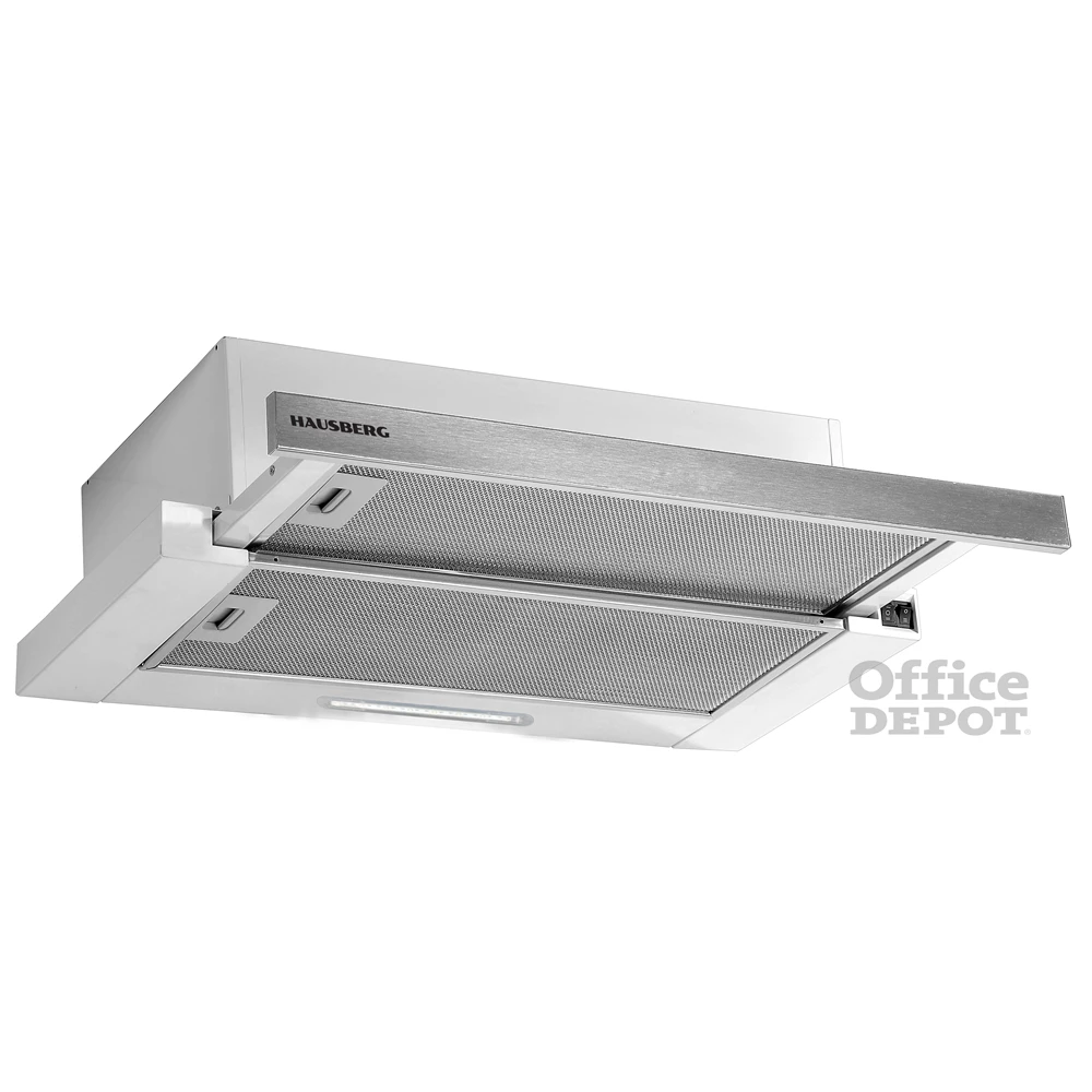 Hausberg HB-1285IN inox, beépíthető, teleszkópos, méret:12 cm, zajszint: 46 dB, páraelszívó