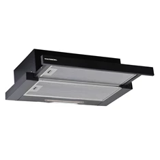 Hausberg HB-1285NG fekete, beépíthető, teleszkópos, méret:12 cm, zajszint: 46 dB, páraelszívó