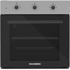 Hausberg HB-8044NG fekete, beépíthető, 58L, 1600W, grill, turbóventilátorral sütő