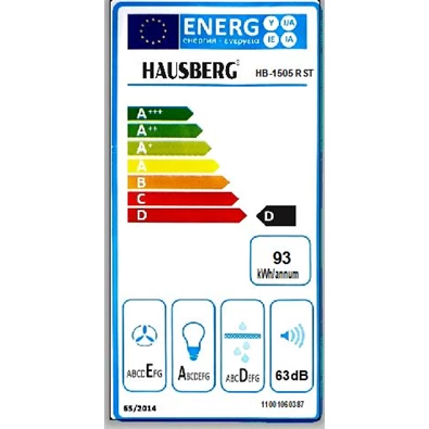 Hausberg HB-1505RST rusztikus, szabadonálló, méret:60 cm, zajszint:68 dB, páraelszívó